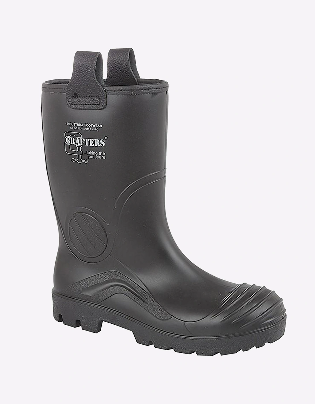 Grafters Antioch Full Safety Waterproof Rigger Boot Black