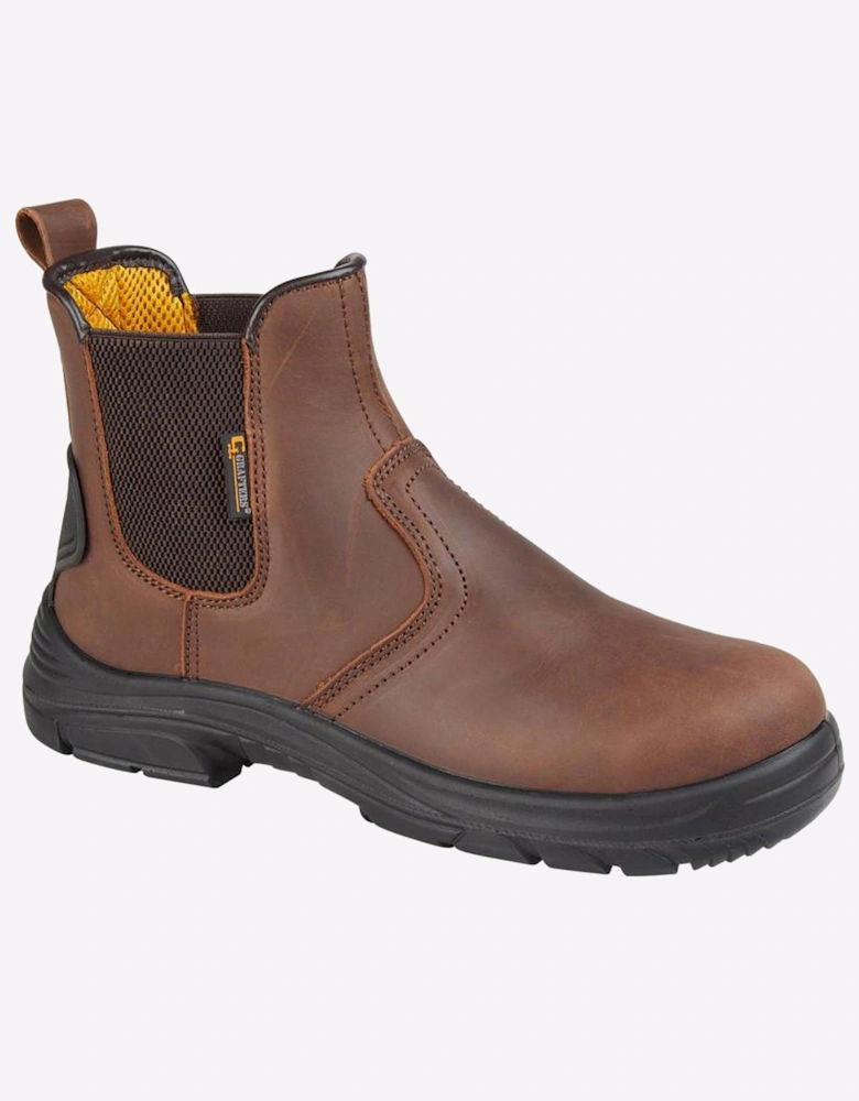 Grafters Lancaster Safety Boots Mens (Extra Wide Fit) Brown