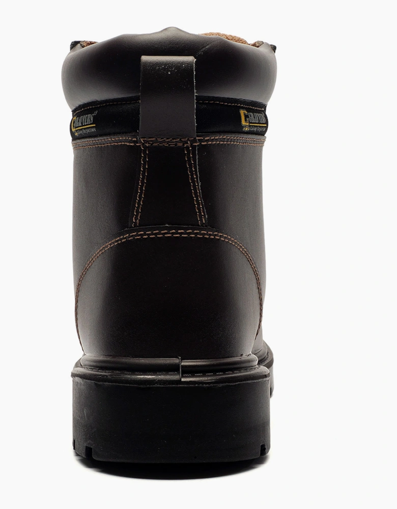 Grafters Apprentice Safety Boots Mens Brown