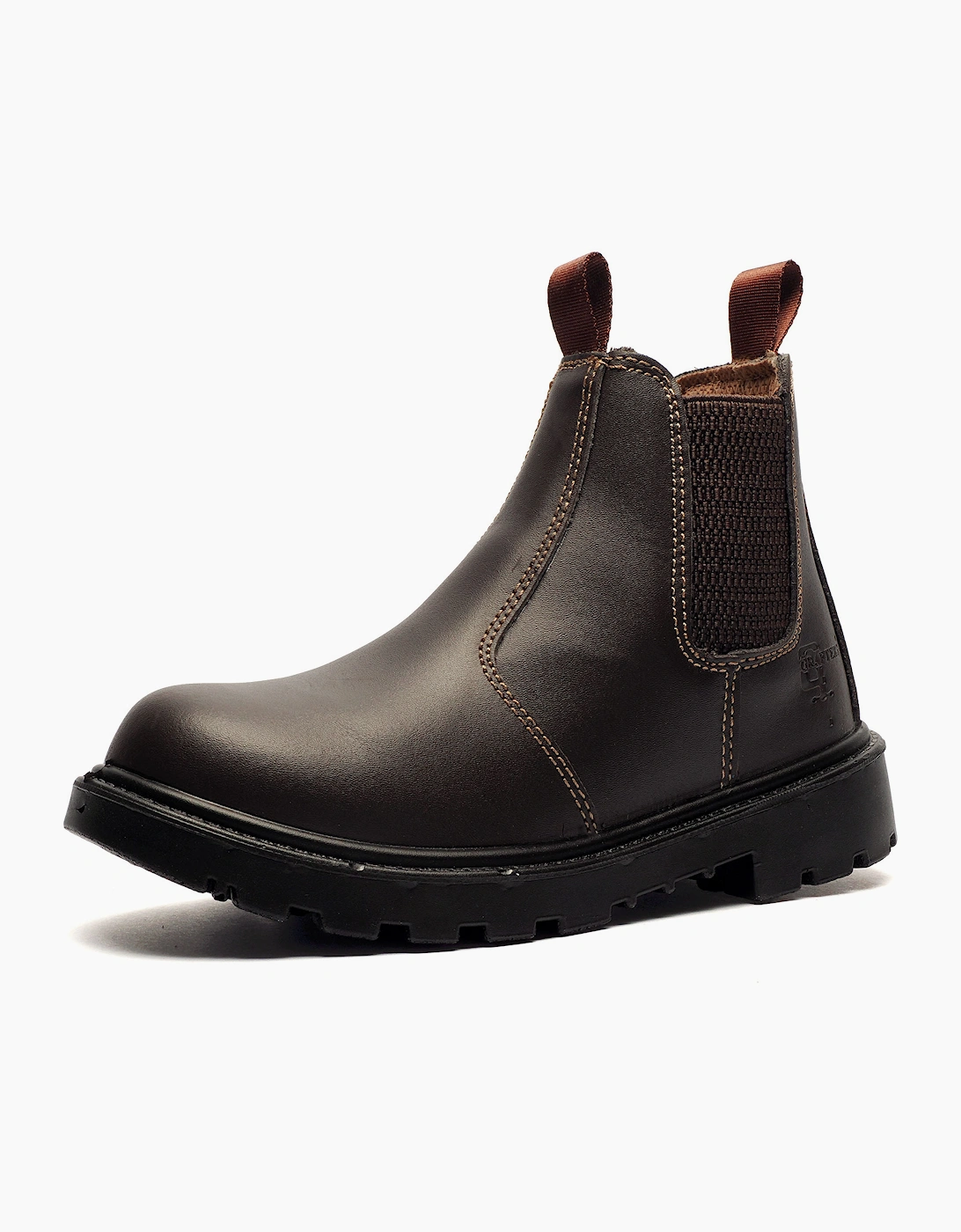 Grafters Grinder Safety Dealer Boots Mens Brown