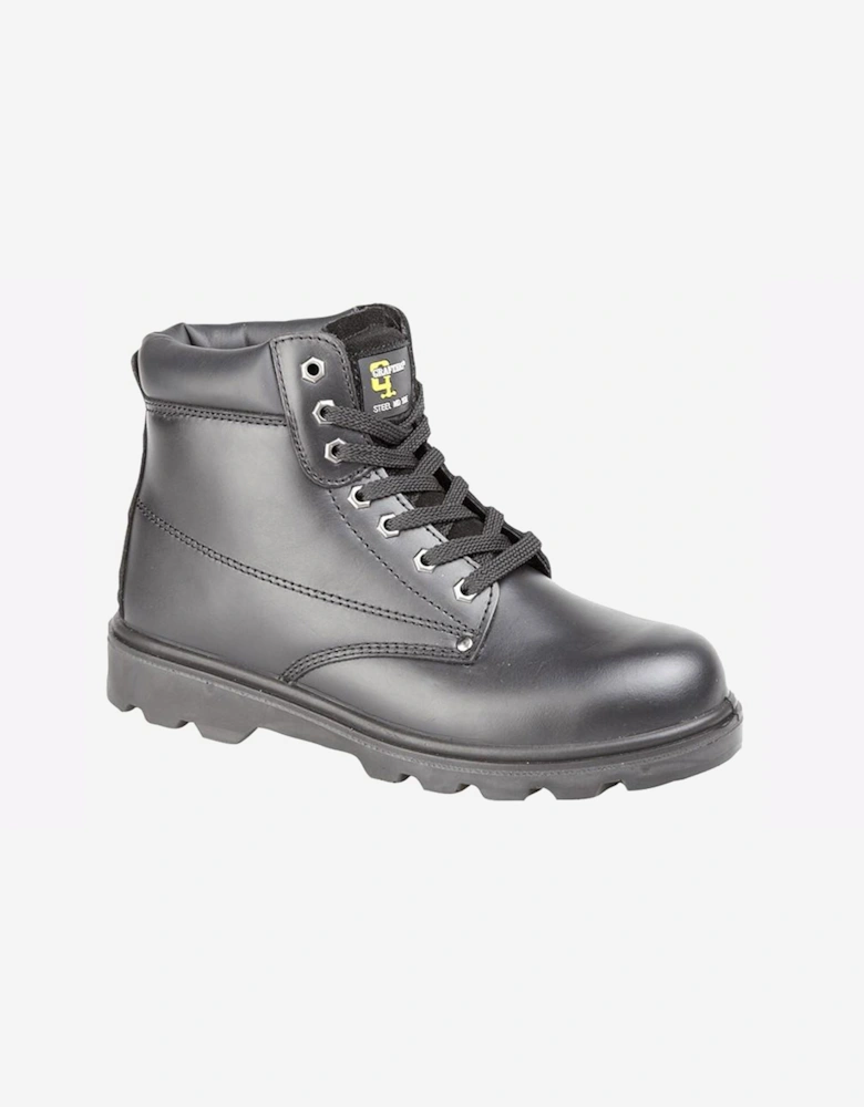 Grafters Globe Padded Safety Leather Mens Black