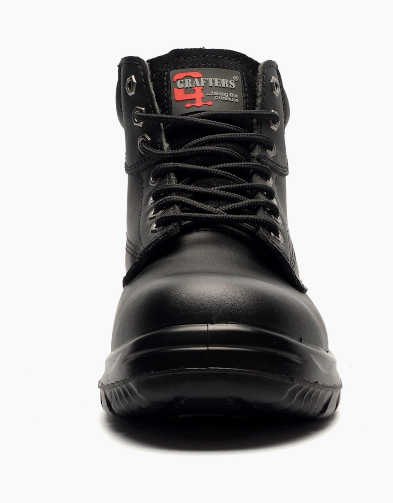 Grafters Compton Safety Boots Mens (Extra Wide Fit) Black
