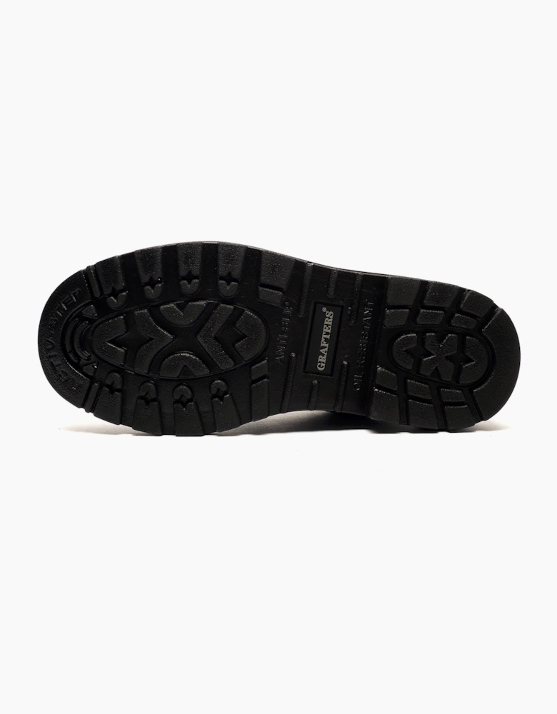 Grafters Contractor Leather Safety Shoe Mens Black