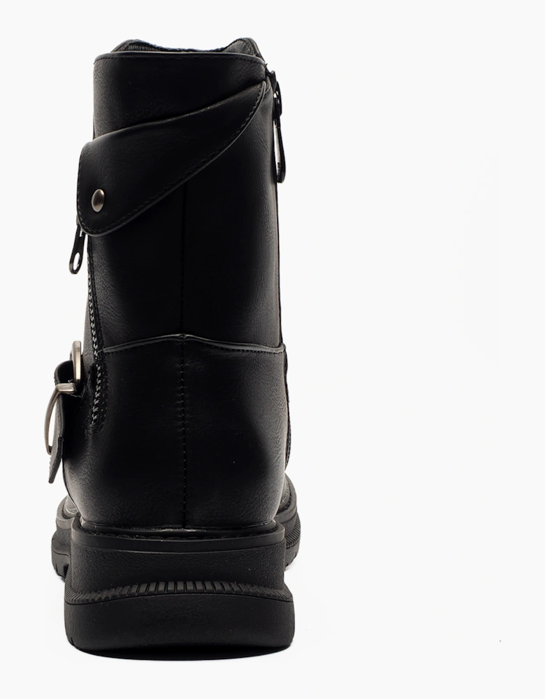 Cipriata Tilda Memory Foam Womens Zip Boots Black