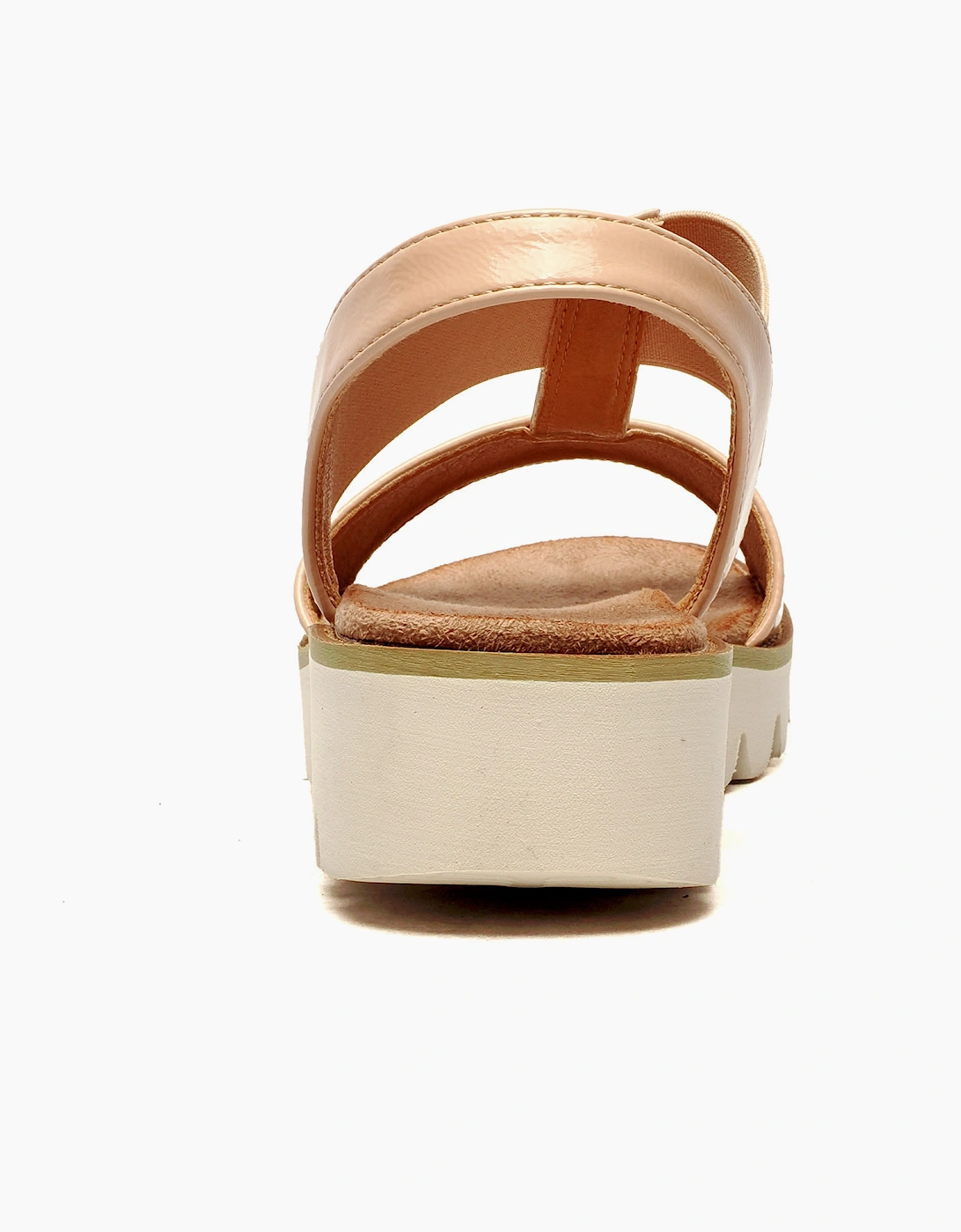 Cipriata Aladina Wedge Sandal Womens Nude Patent
