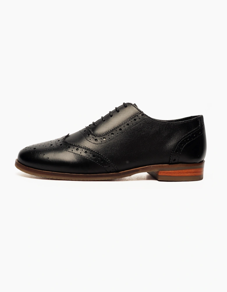 Cipriata Natasha Leather Womens Brogue Shoes Black
