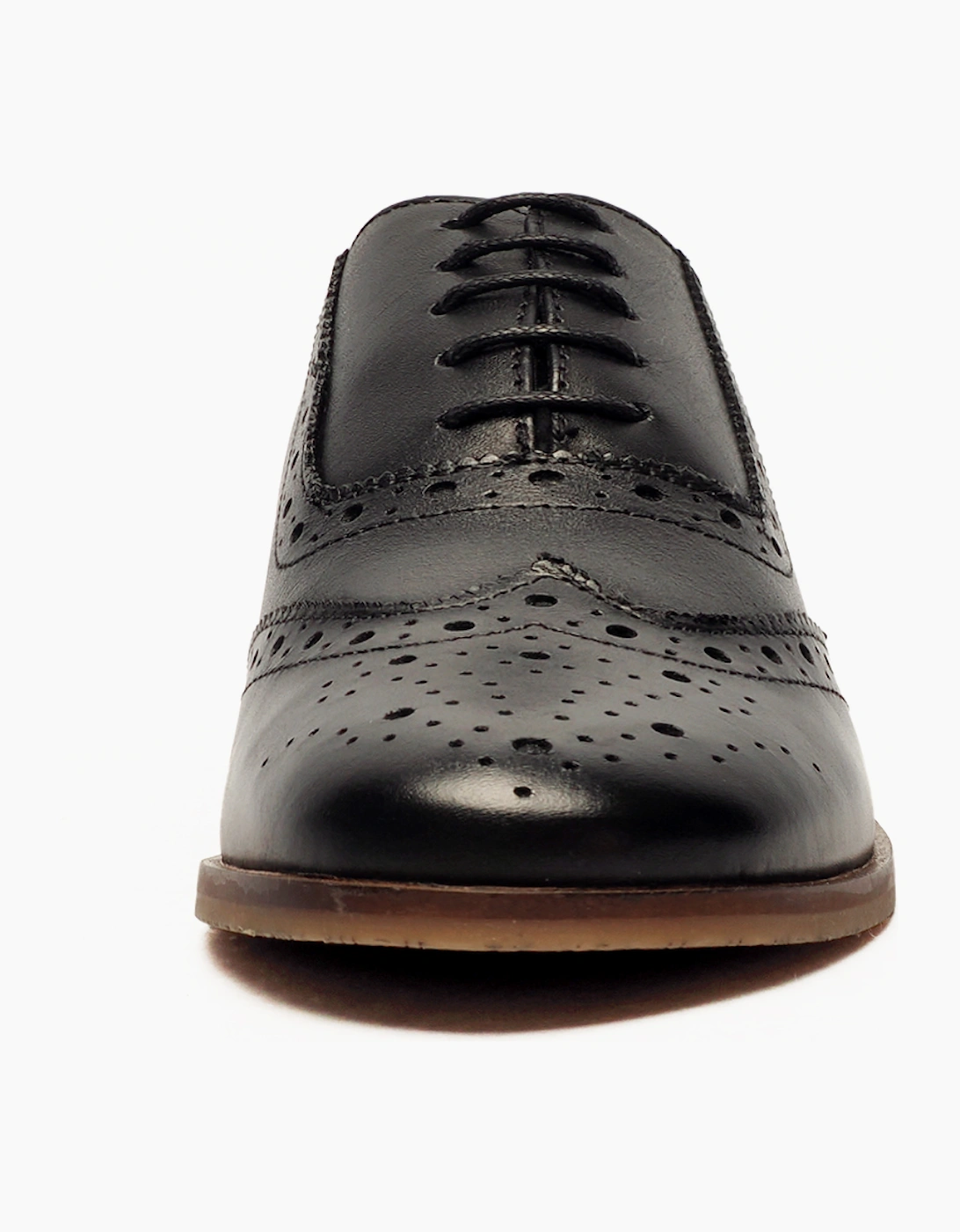 Cipriata Natasha Leather Womens Brogue Shoes Black