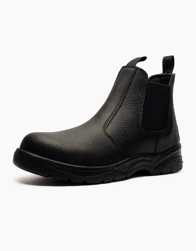 Grafters San Diego Mens Leather Safety Boots Black