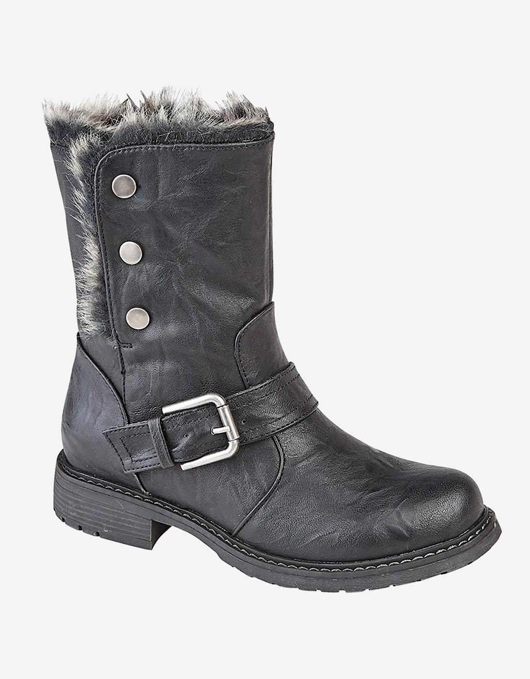 Cipriata Andreana Memory Foam Ankle Boots Womens Black