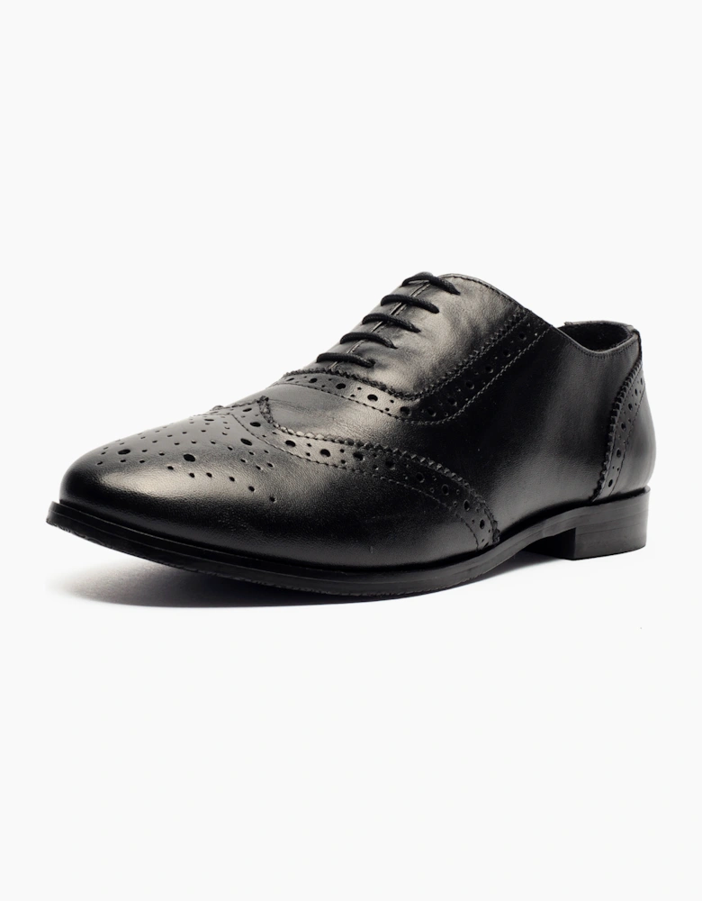 Cipriata Violetta Brogue Leather Womens Shoes Black