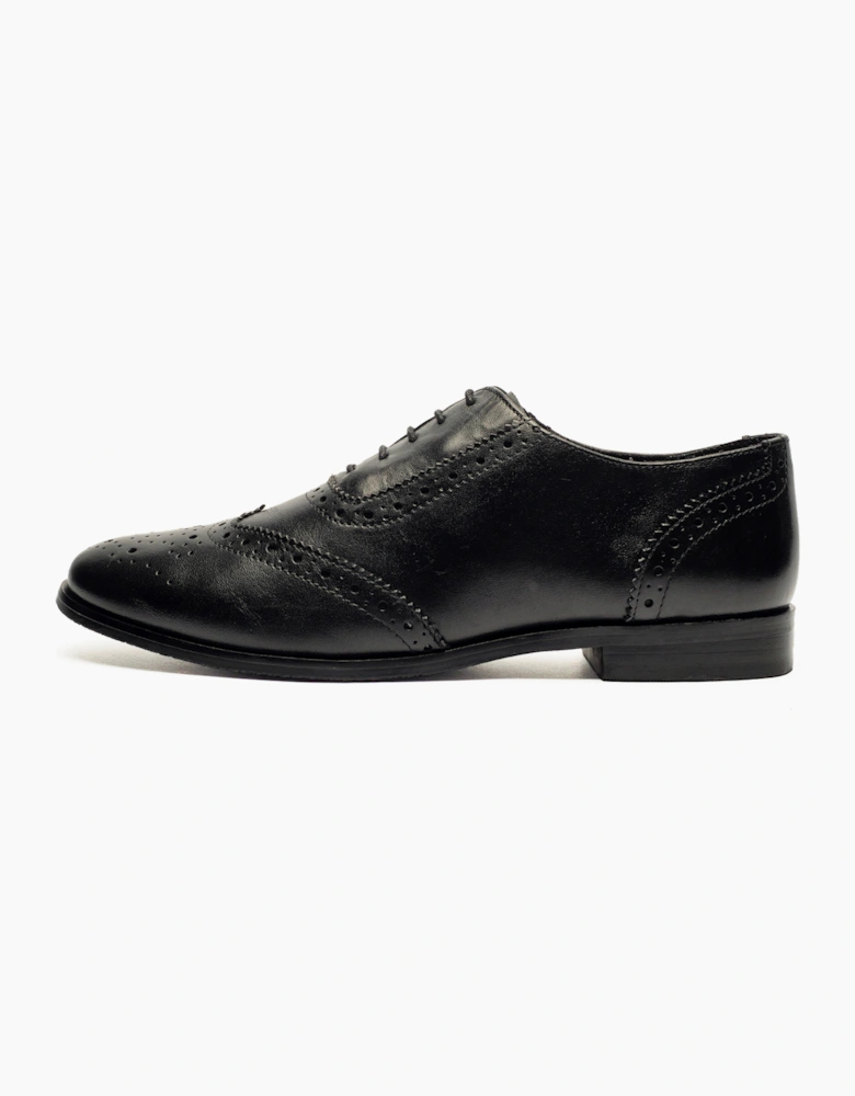 Cipriata Violetta Brogue Leather Womens Shoes Black