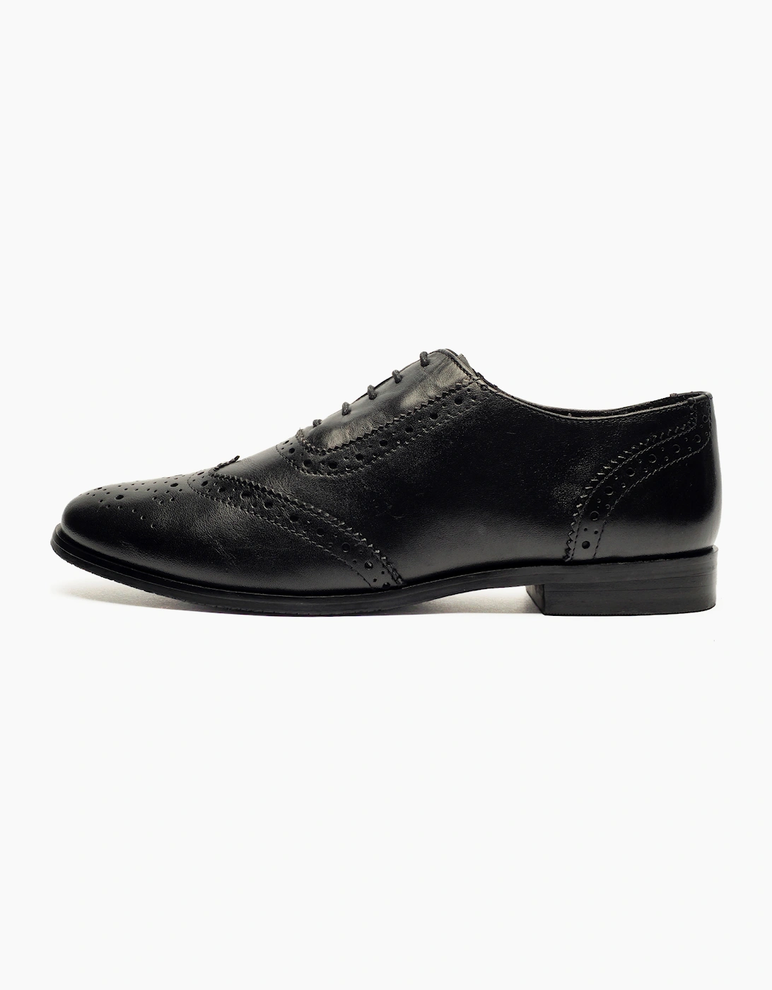 Cipriata Violetta Brogue Leather Womens Shoes Black