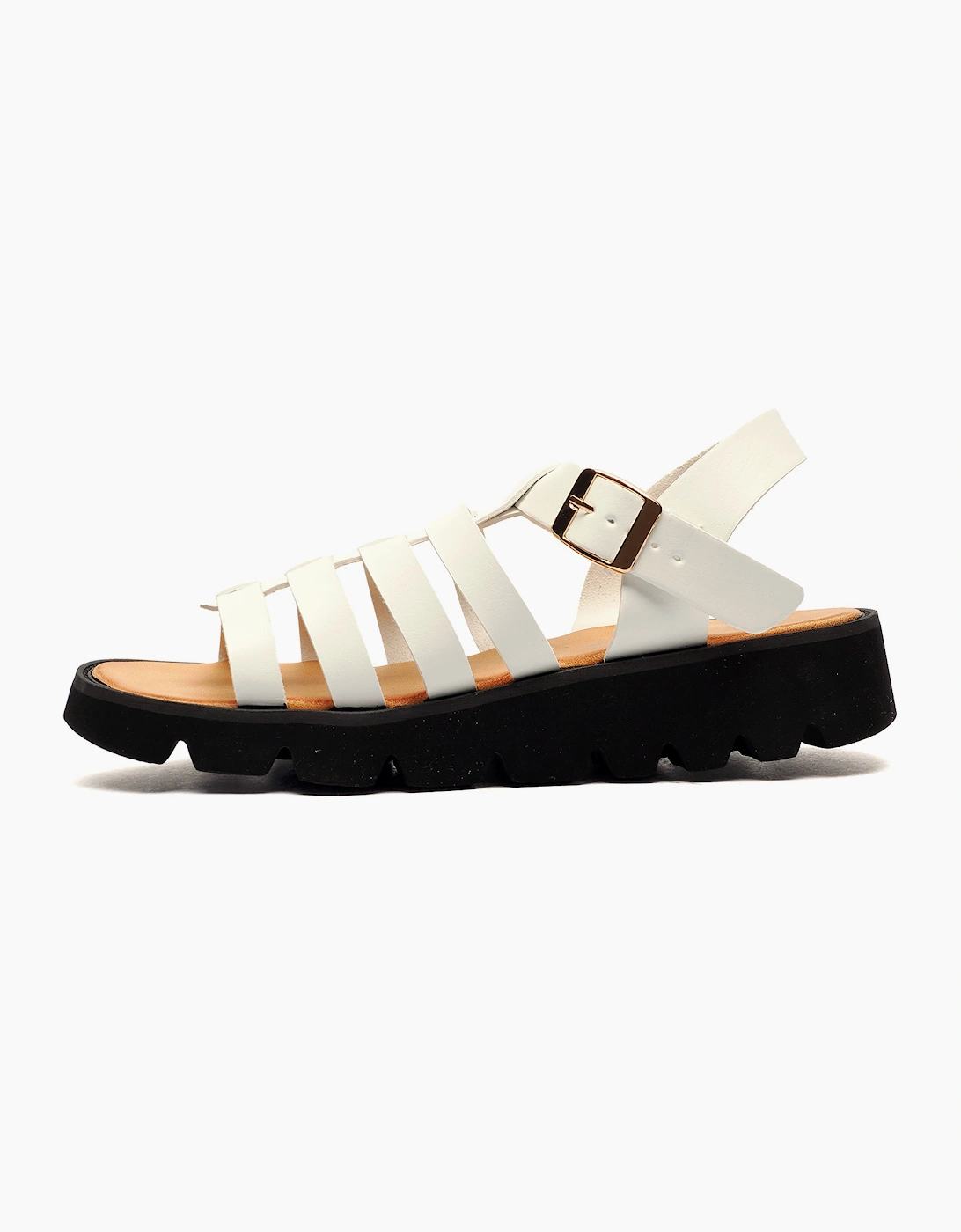 Cipriata Azia Wedge Sandal Womens White