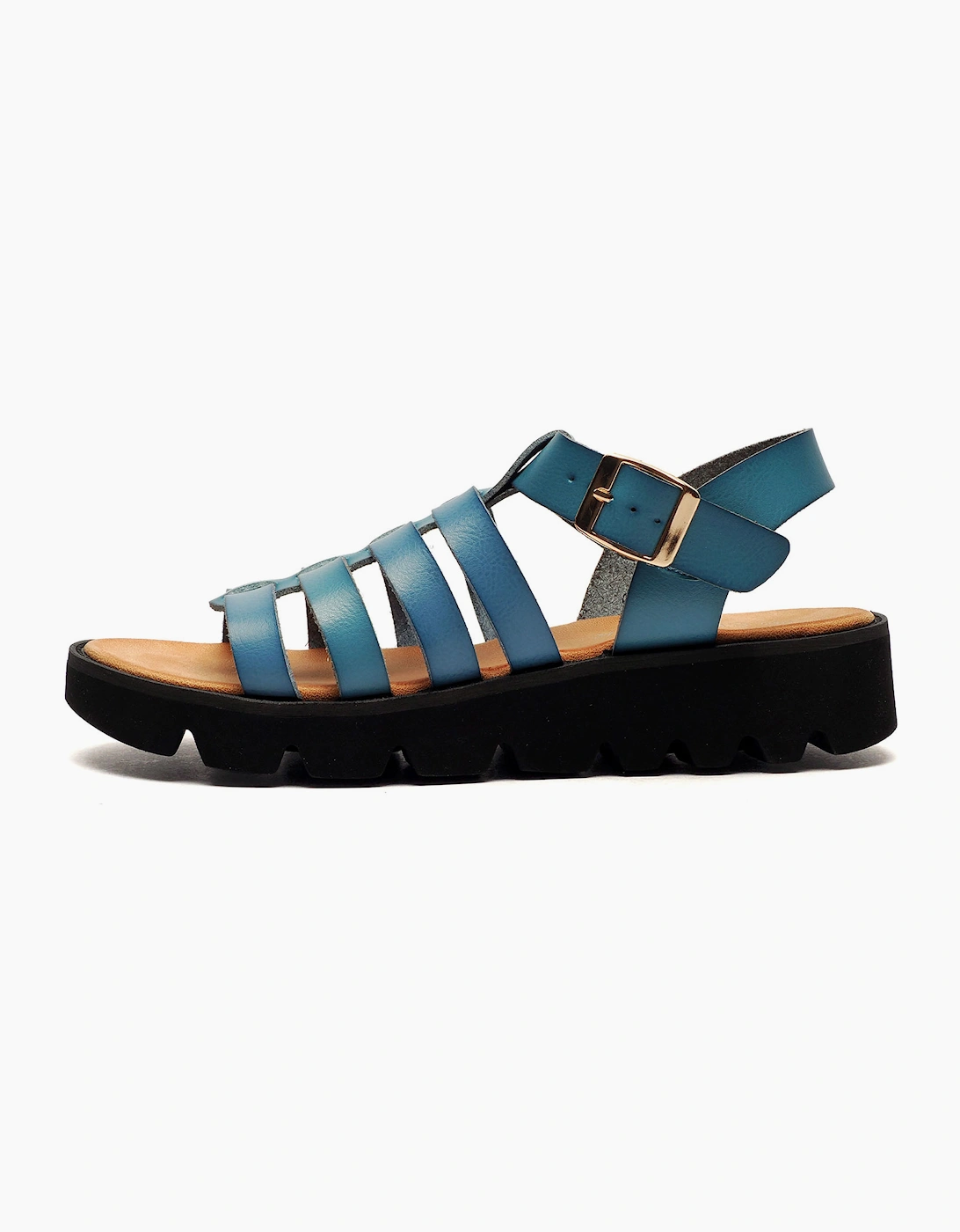 Cipriata Azia Wedge Sandal Womens Blue
