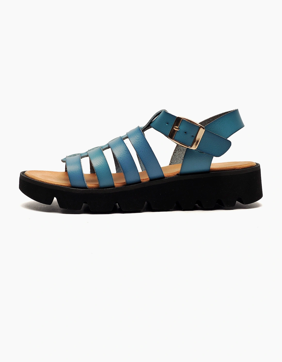 Cipriata Azia Wedge Sandal Womens Blue