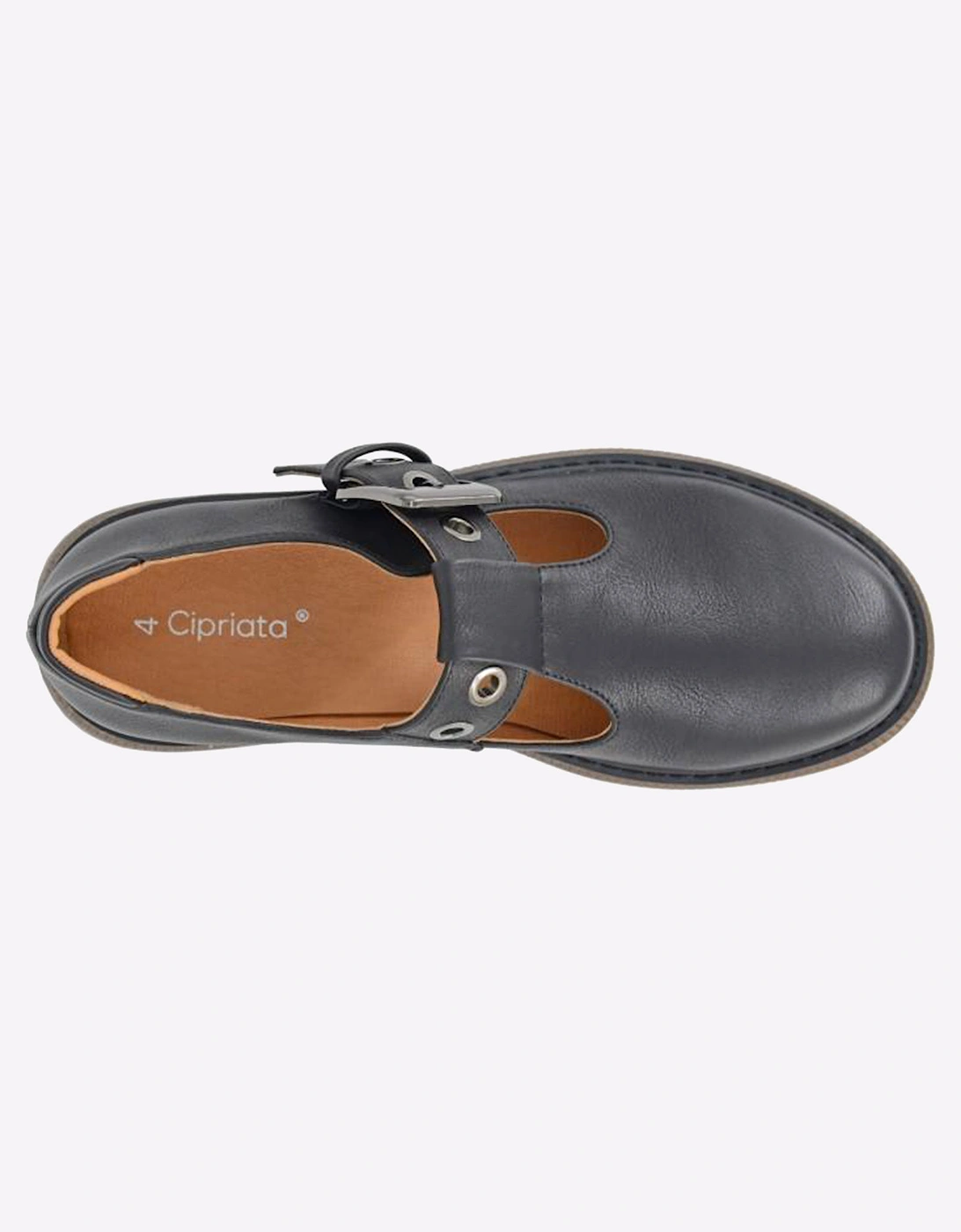 Cipriata Cira T-Bar Buckle Shoes Womens Black