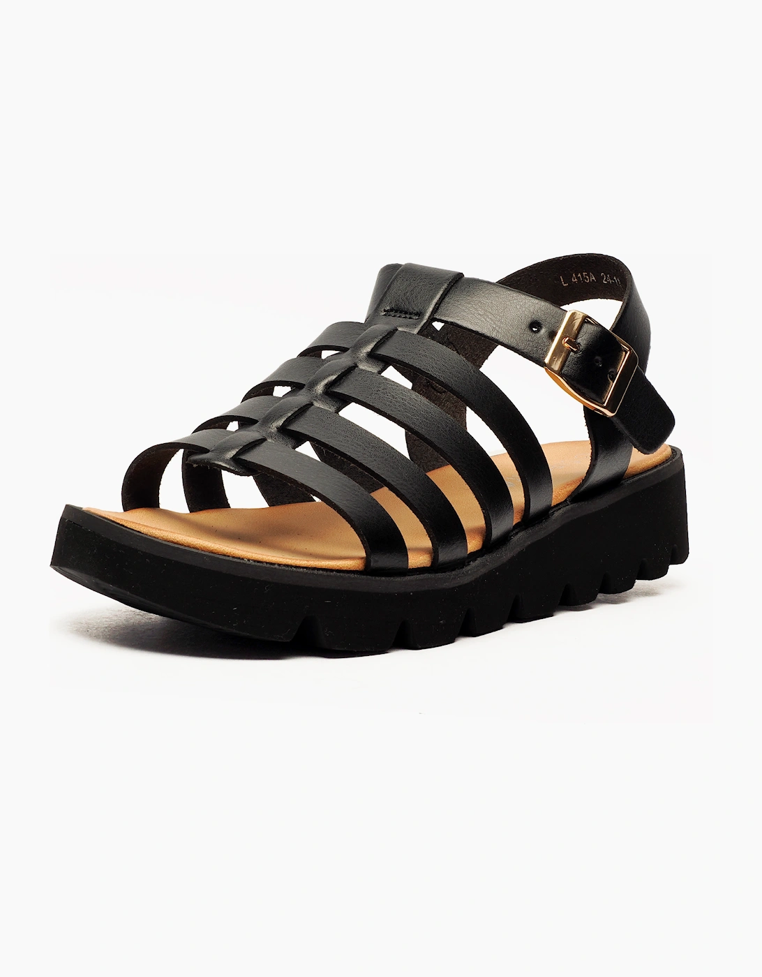 Cipriata Azia Womens Wedge Sandals Black
