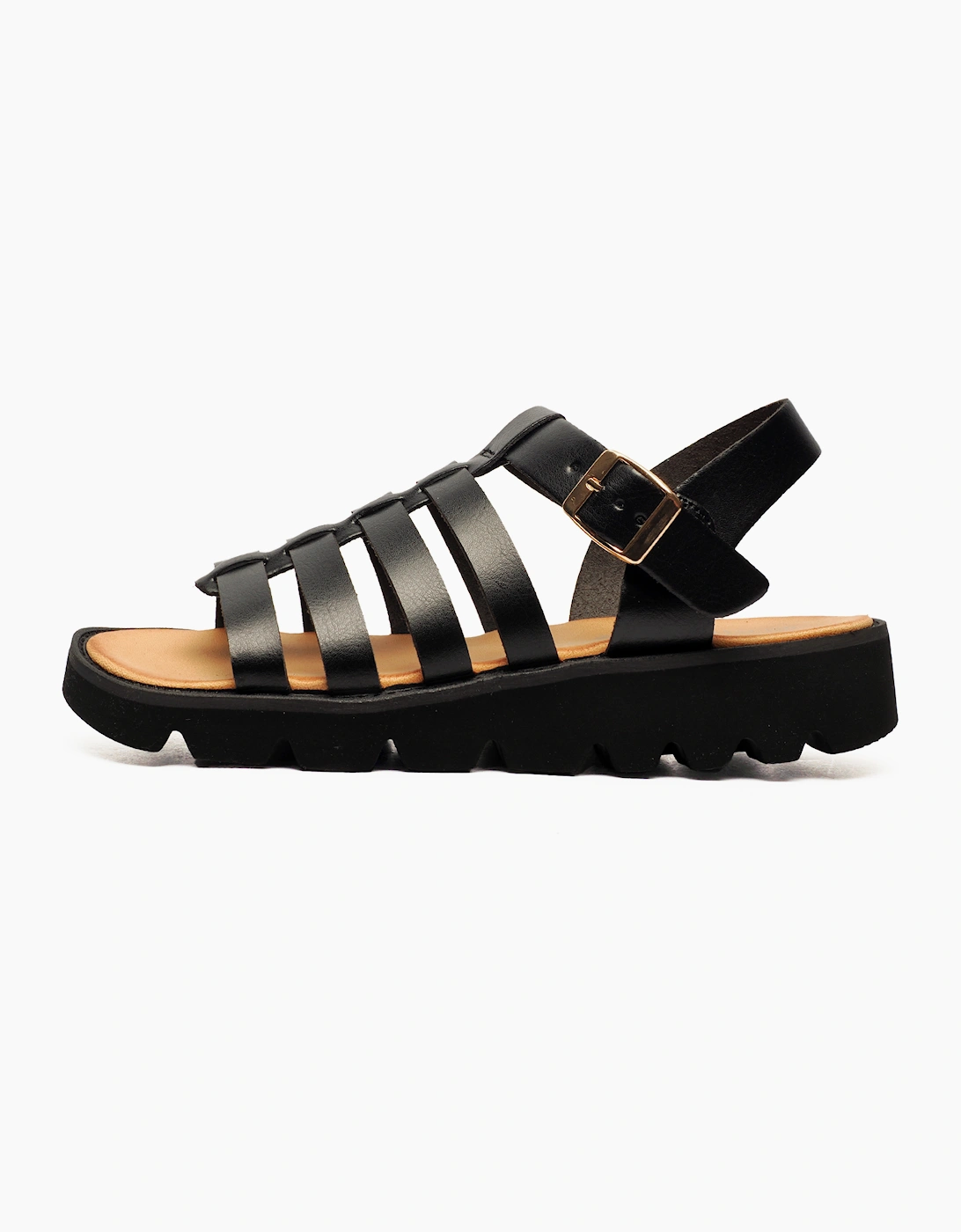 Cipriata Azia Womens Wedge Sandals Black
