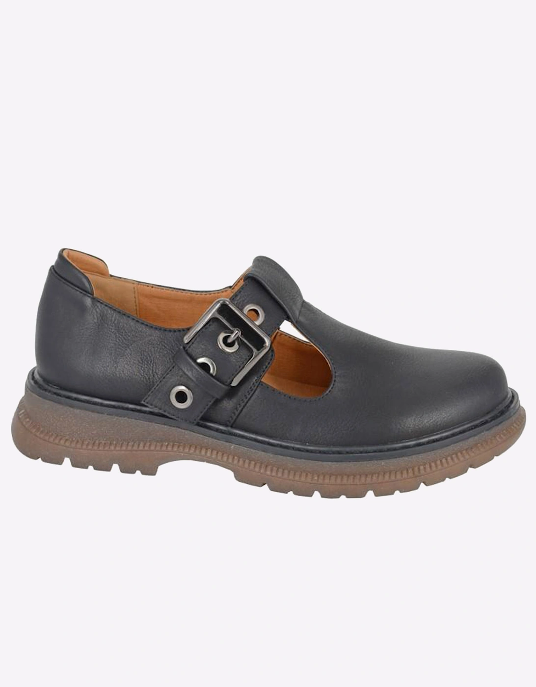 Cipriata Cira T-Bar Buckle Shoes Womens Black