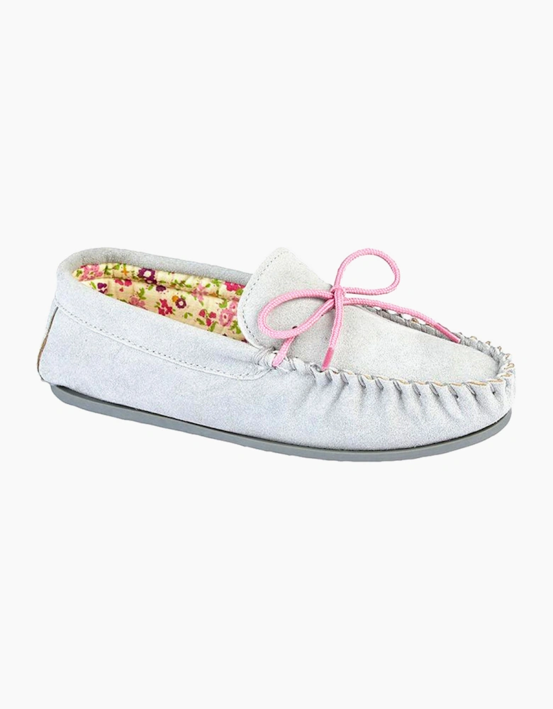 Mokkers Lily Moccasin Slippers Womens Grey