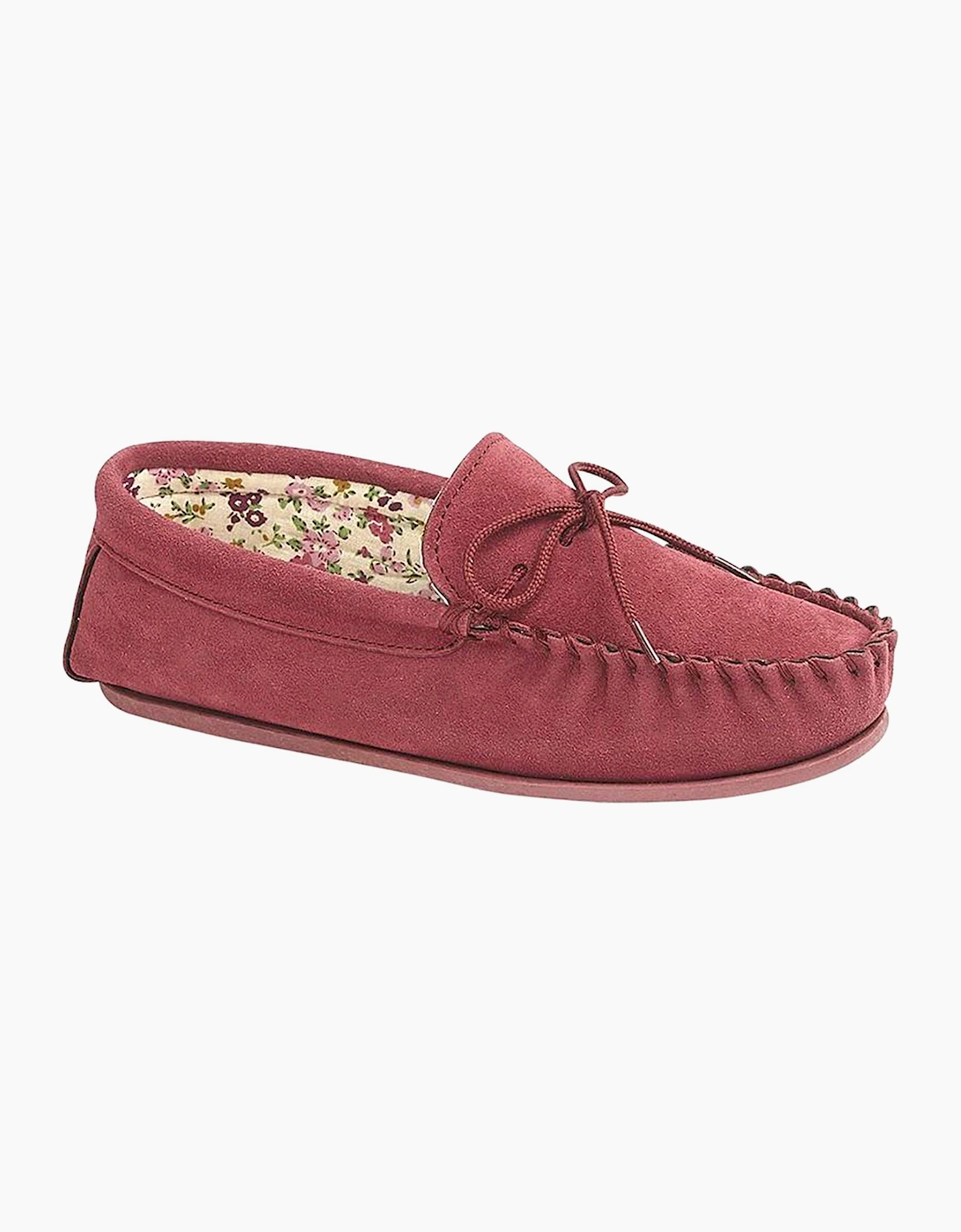 Mokkers Lily Moccasin Slippers Womens Crimson Red