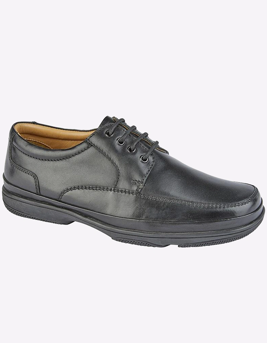 Roamers Danforth Shoes Mens Wide Fit Black