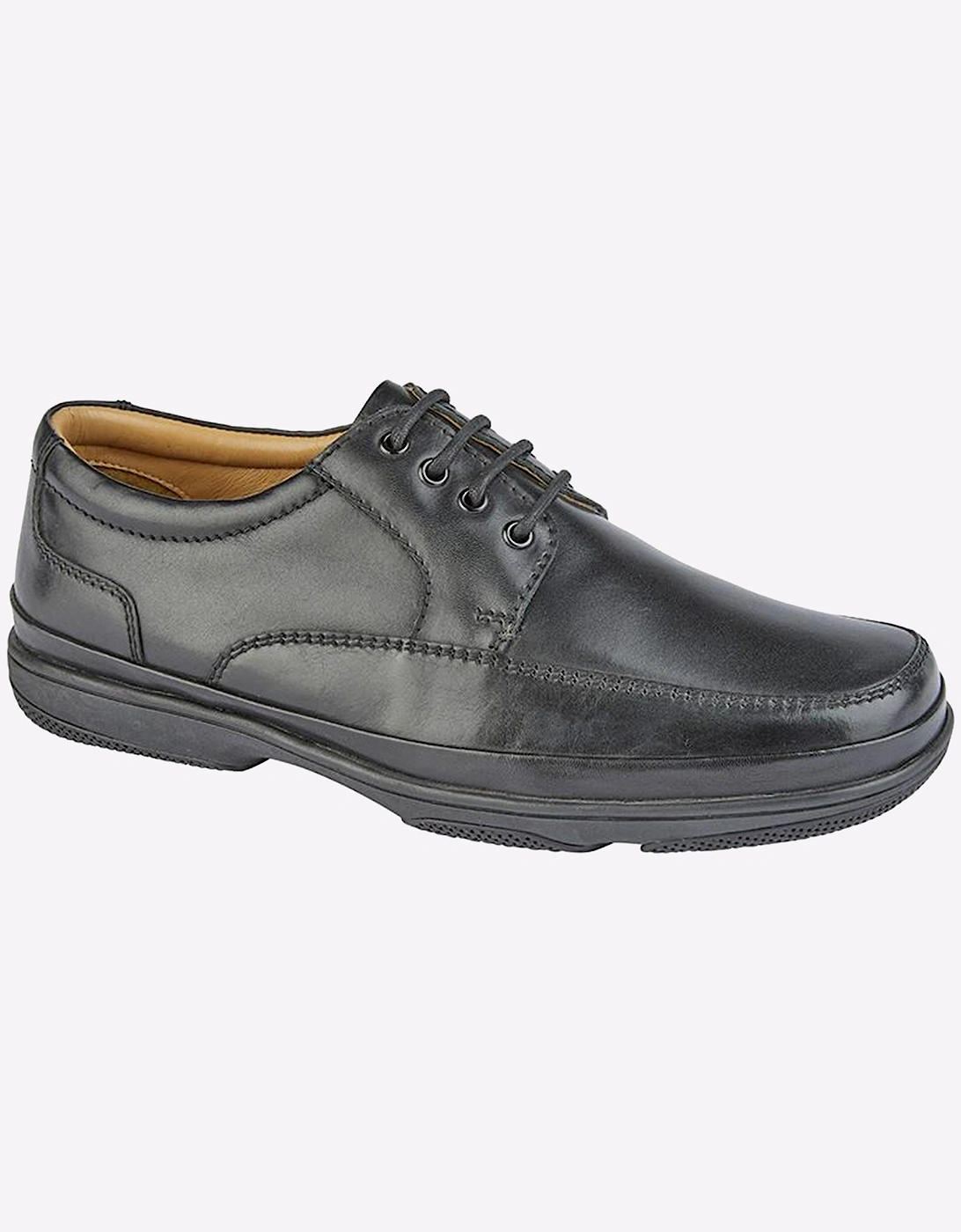 Roamers Danforth Shoes Mens Wide Fit Black