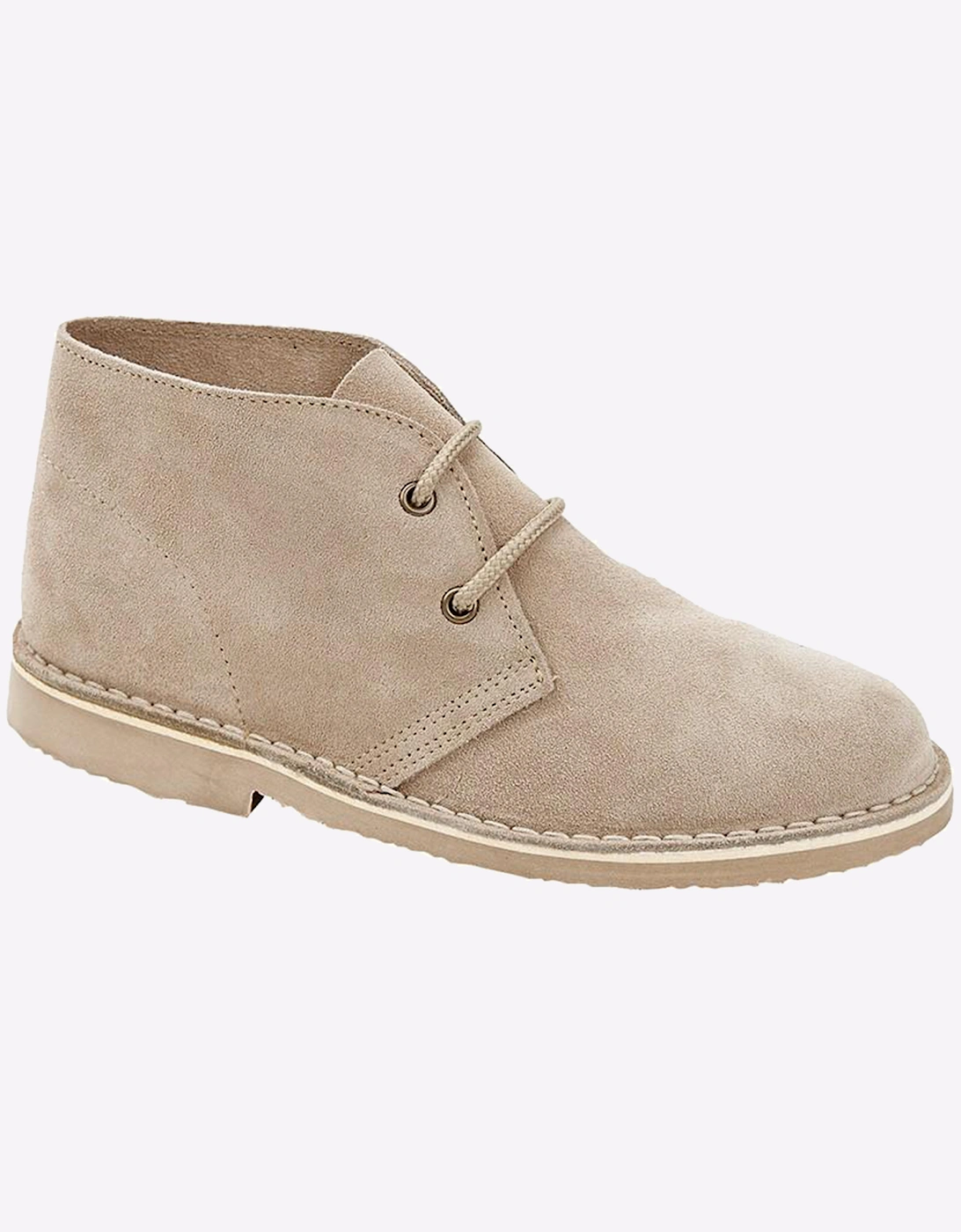 Roamers Mila Leather Womens Boots Light Taupe
