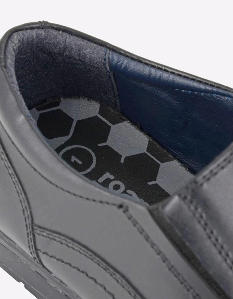 Roamers Benton Leather Junior Boys Black