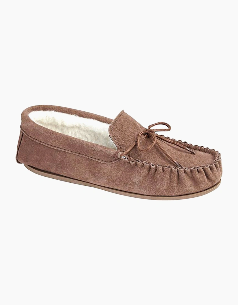 Mokkers Oliver Moccasin Slippers Mens Camel