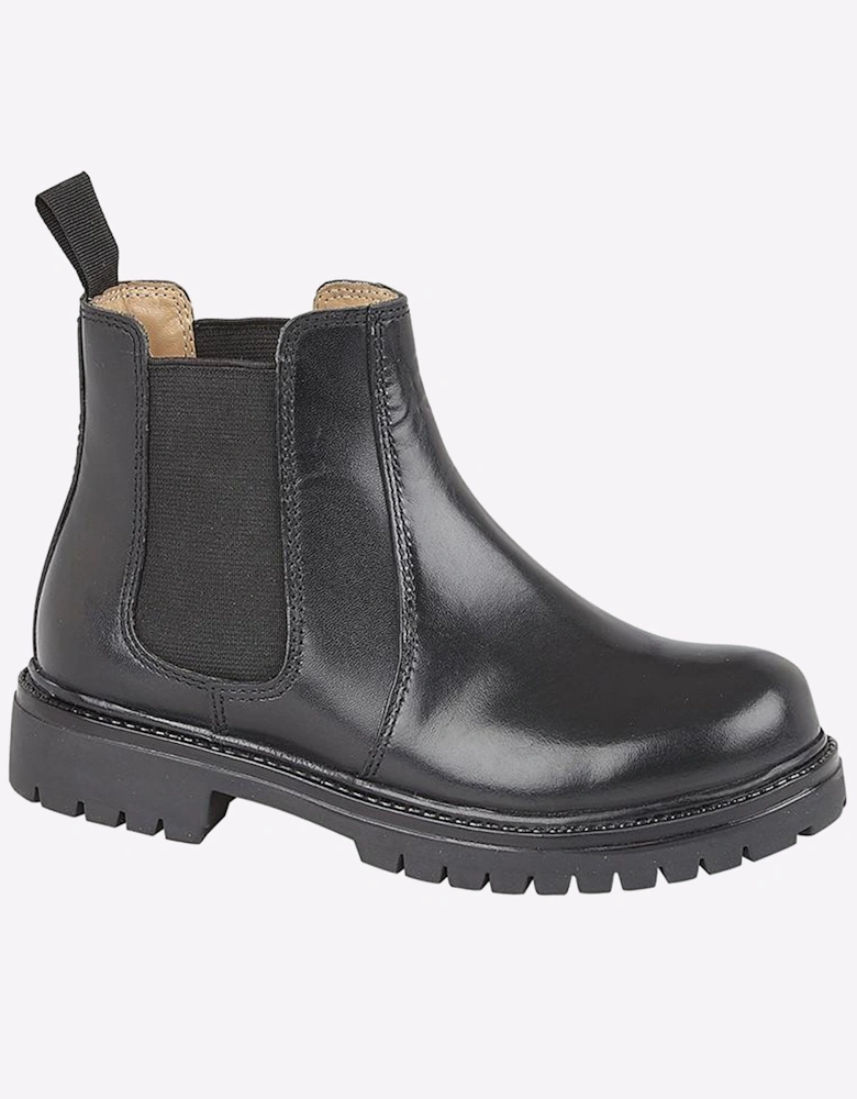 Roamers Chillingham Leather Junior Girls Boots Black