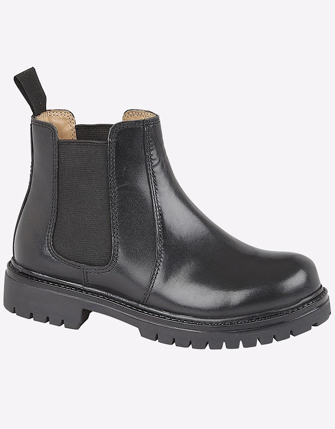 Roamers Chillingham Leather Junior Girls Boots Black
