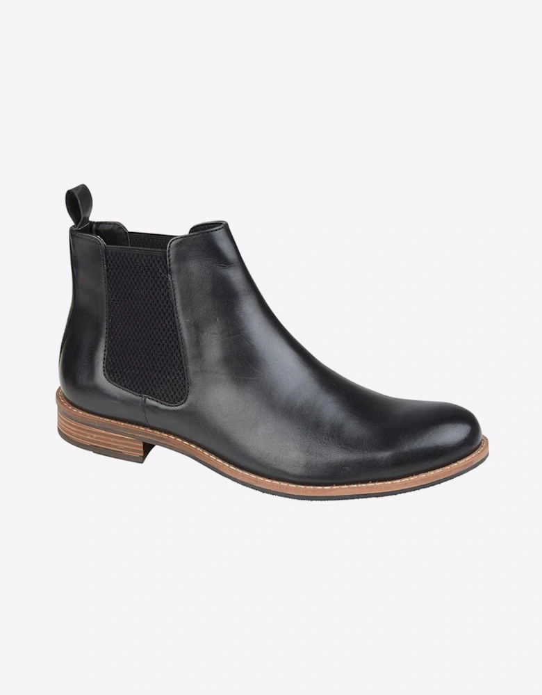 Roamers Hammond Leather Mens Boots Black
