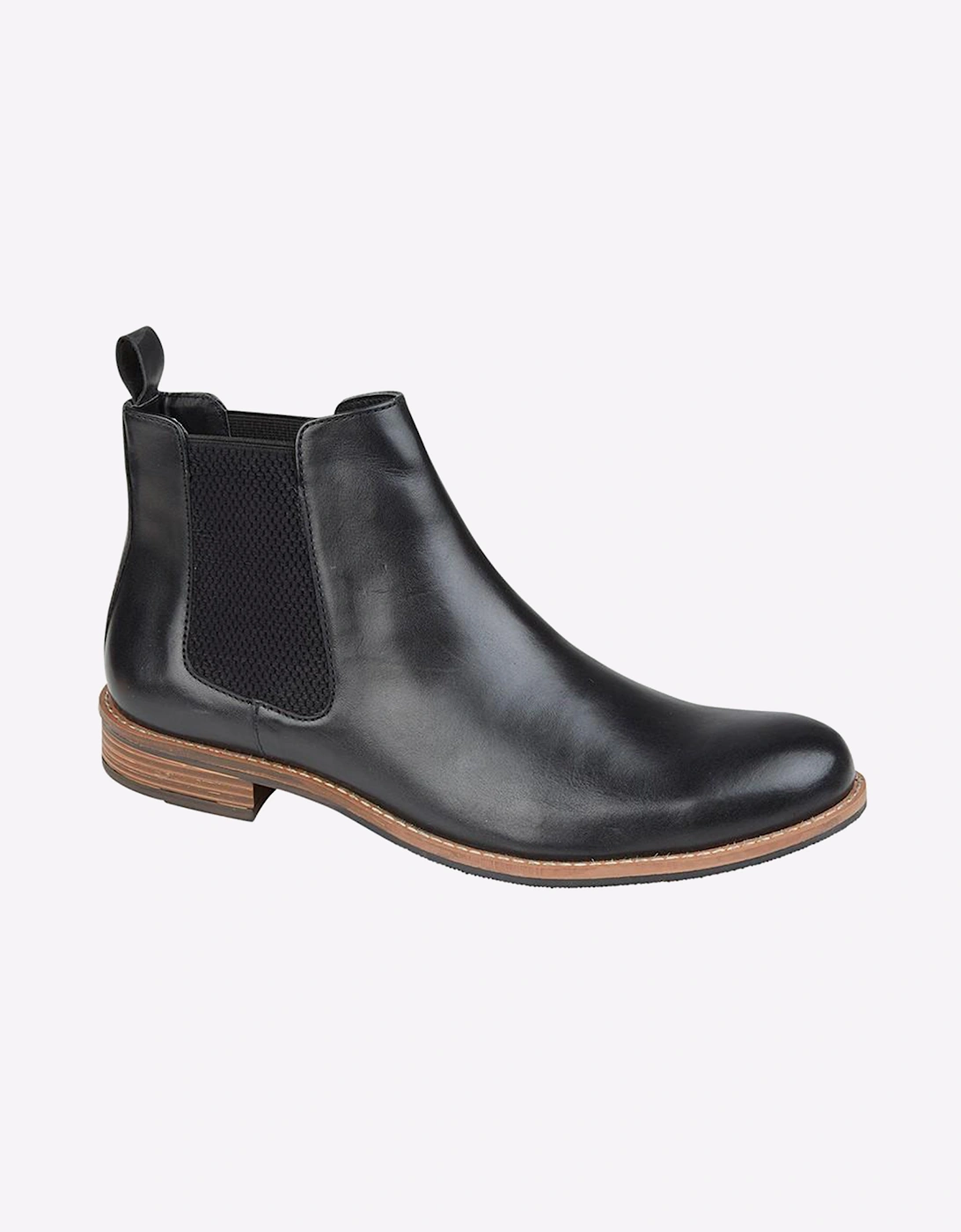 Roamers Hammond Leather Mens Boots Black