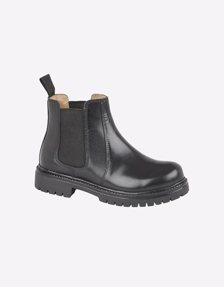 Roamers Chillingham Leather Junior Girls Boots Black
