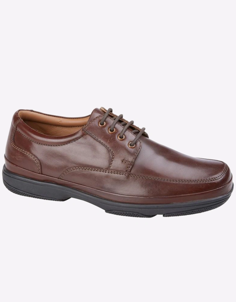 Roamers Danforth Shoes Mens Wide Fit Brown