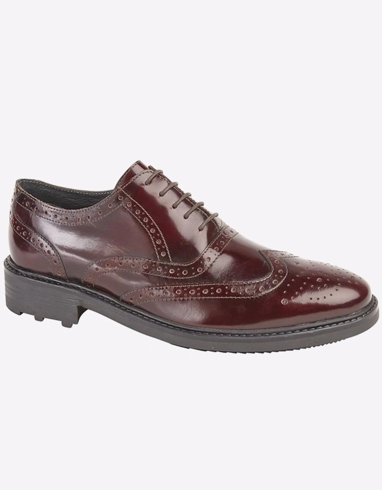Roamers Guilford Leather Mens Oxblood Hi-Shine