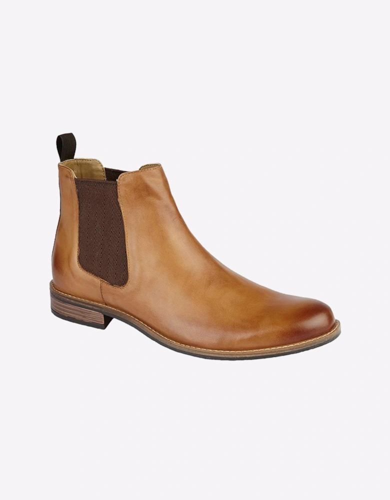 Roamers Hammond Leather Mens Boots Tan