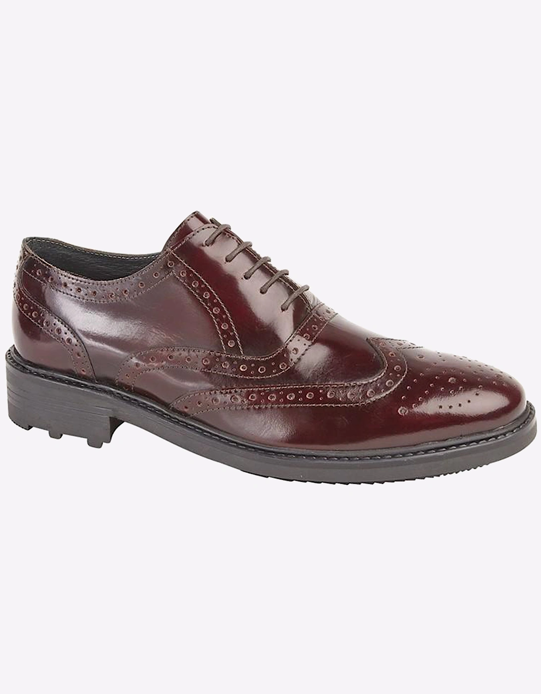 Roamers Guilford Leather Mens Oxblood Hi-Shine