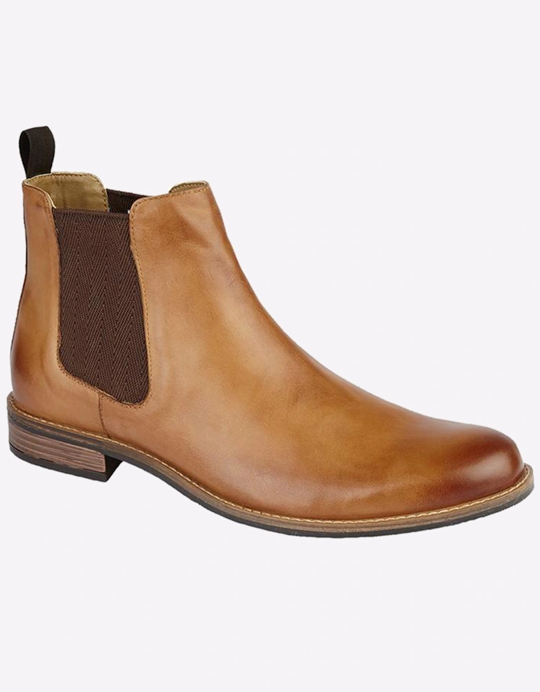 Roamers Hammond Leather Mens Boots Tan