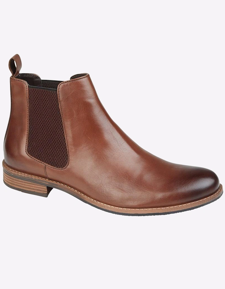 Roamers Hammond Leather Mens Boots Brown