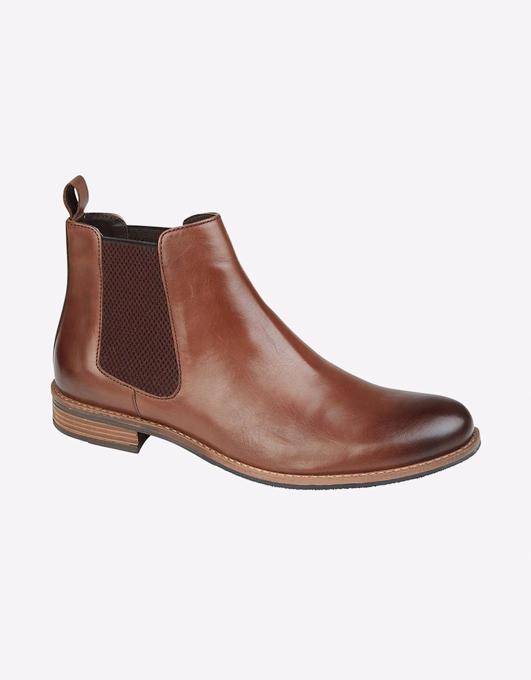 Roamers Hammond Leather Mens Boots Brown