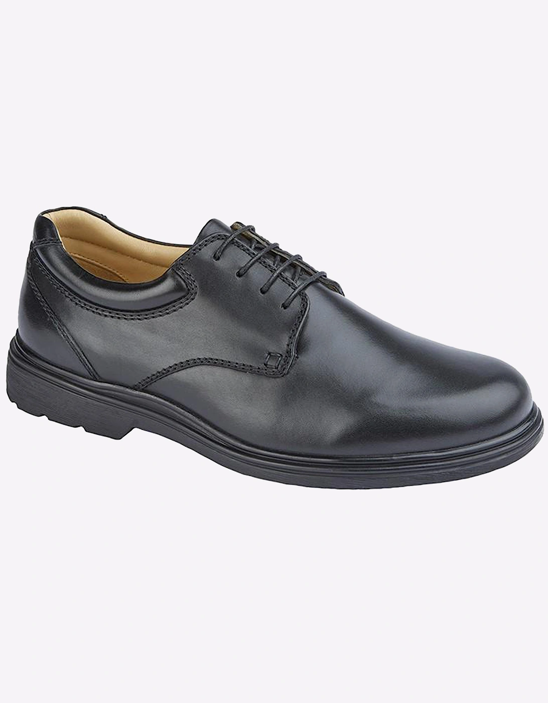 Roamers Trenton Leather Shoes Mens Black