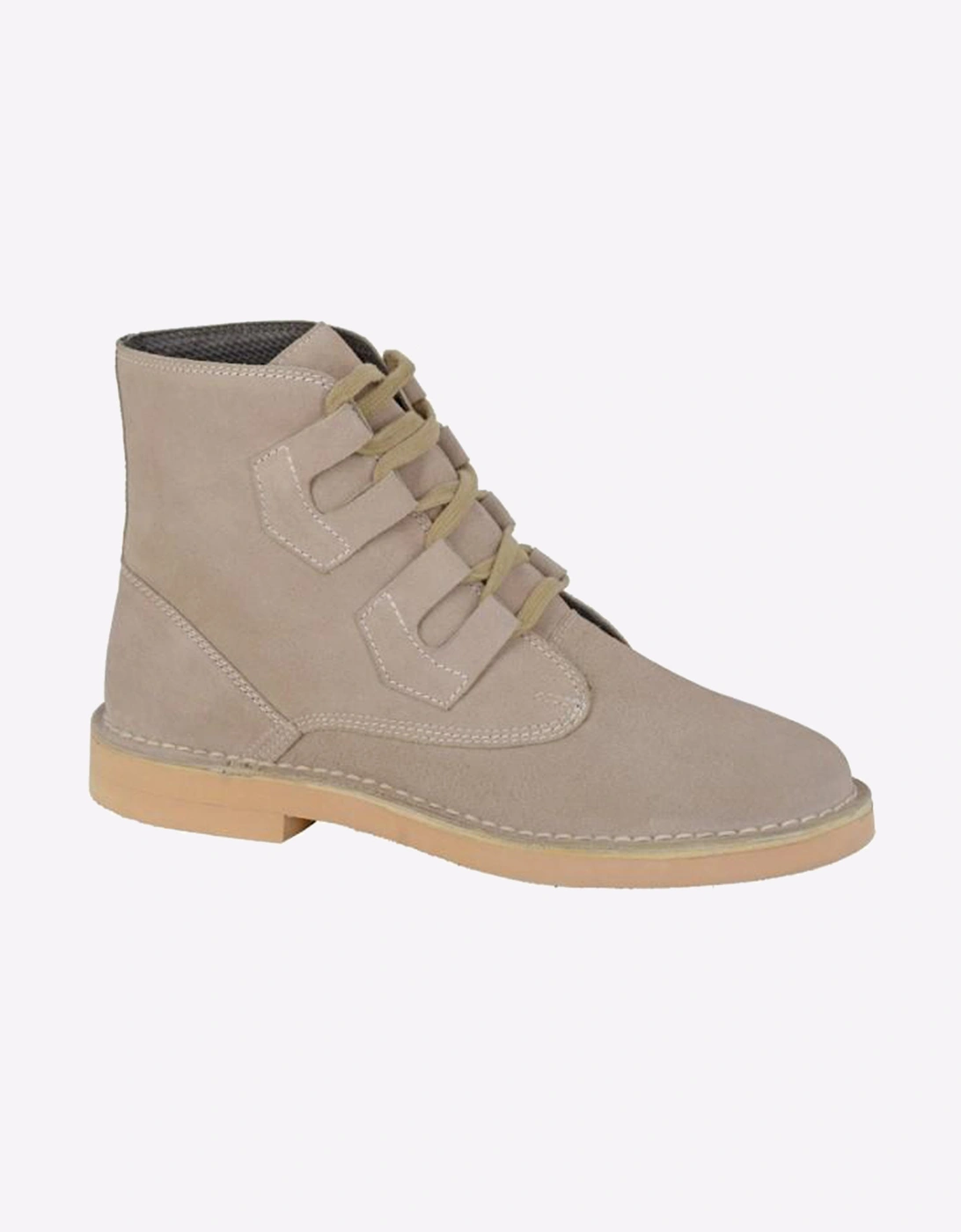 Roamers Osborn Leather Mens Boots Dark Taupe