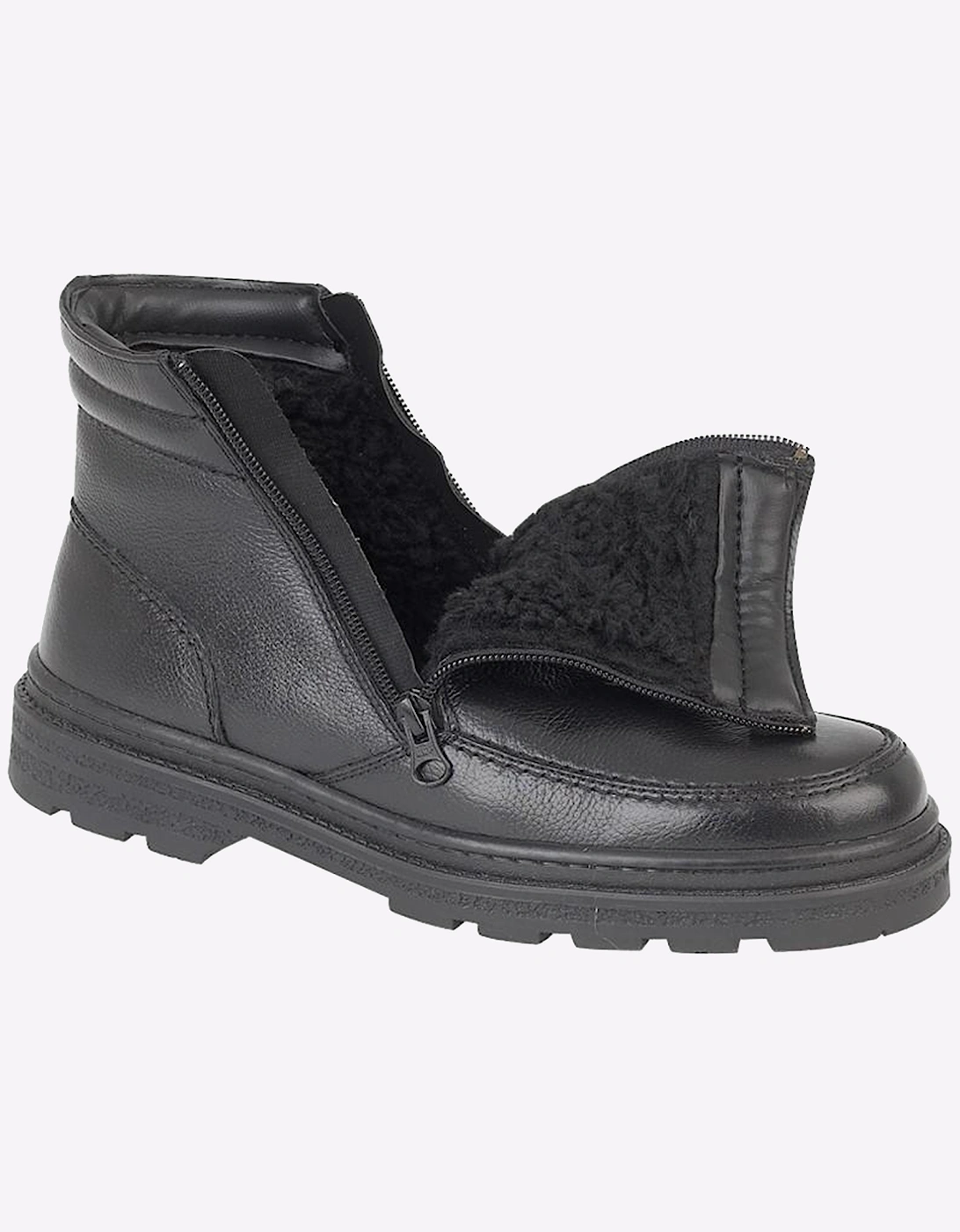 Roamers Orrington Thermal Leather Mens Black