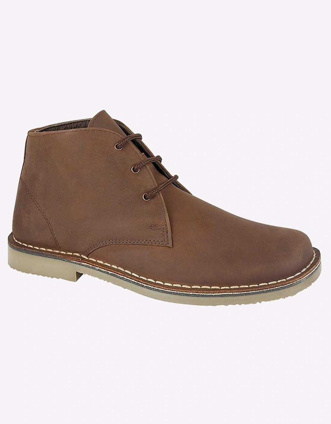 Roamers Medway Leather Mens (Relaxed Fit) Brown