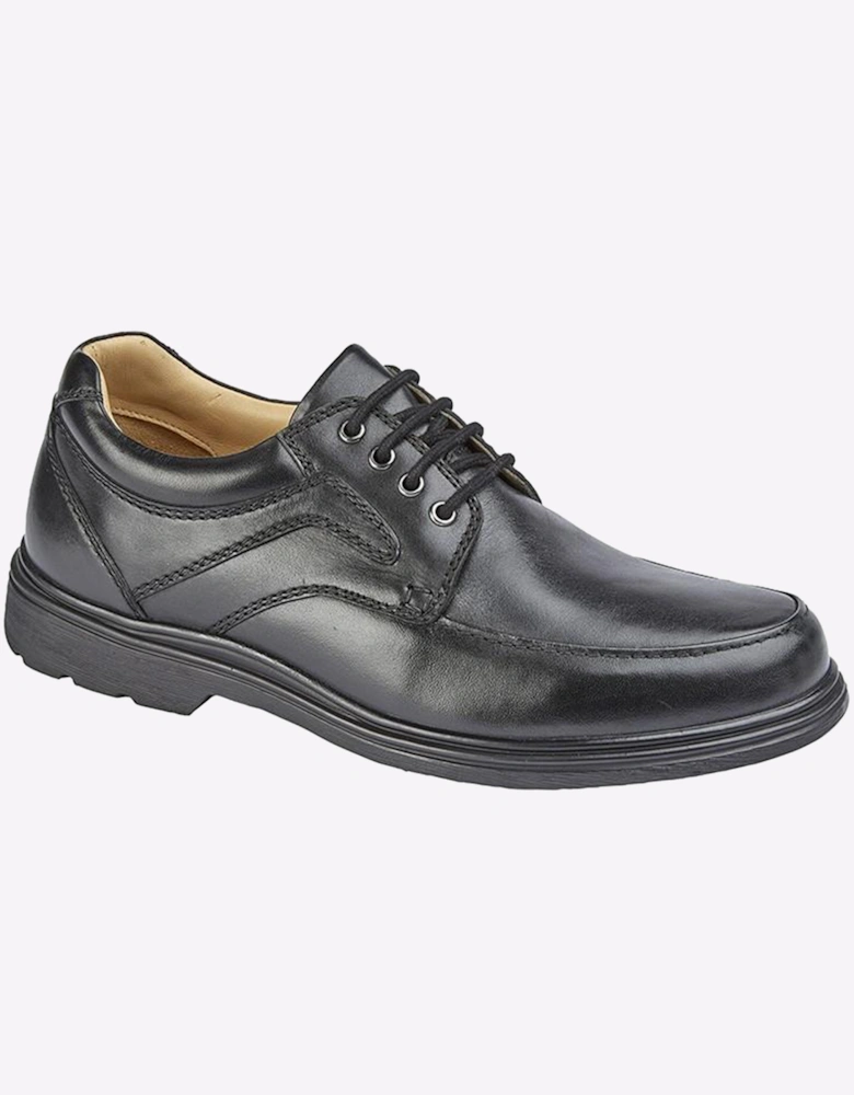 Roamers Waite Leather Shoes Mens Extra Wide Black