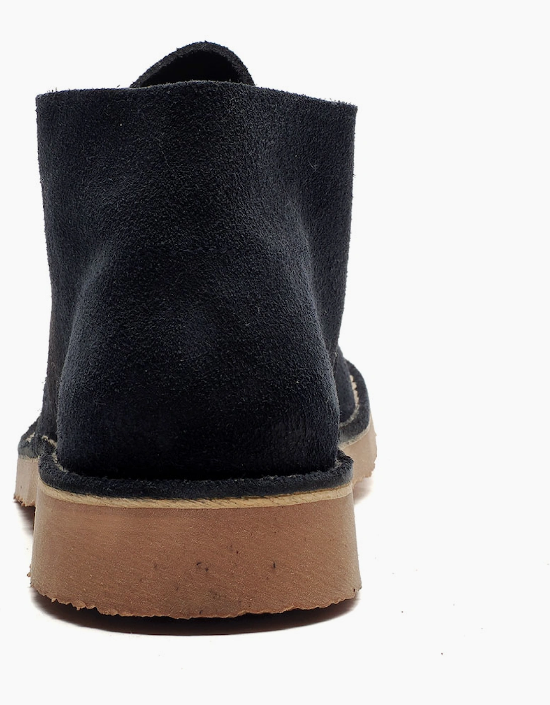 Roamers Monticello Leather Mens Boots Navy Blue