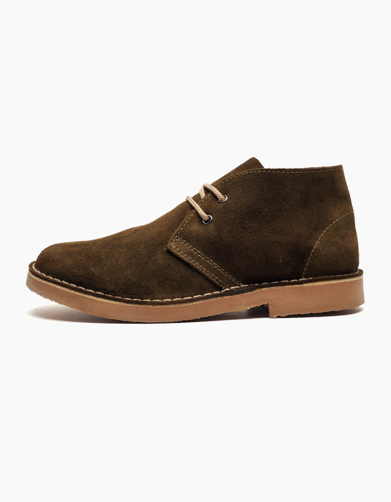 Roamers Monticello Leather Mens Boots Khaki