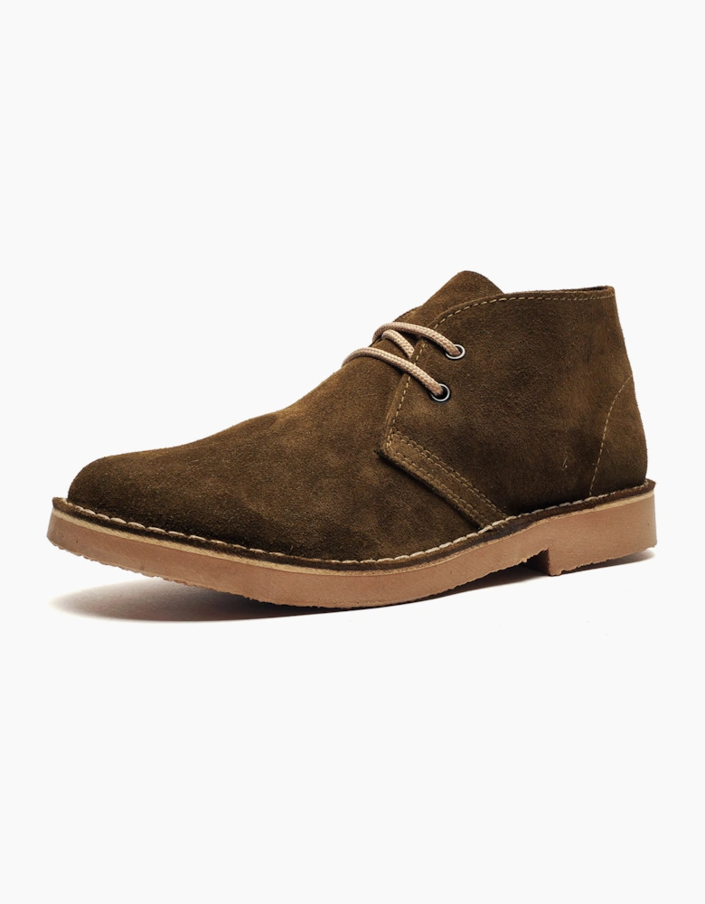 Roamers Monticello Leather Mens Boots Khaki